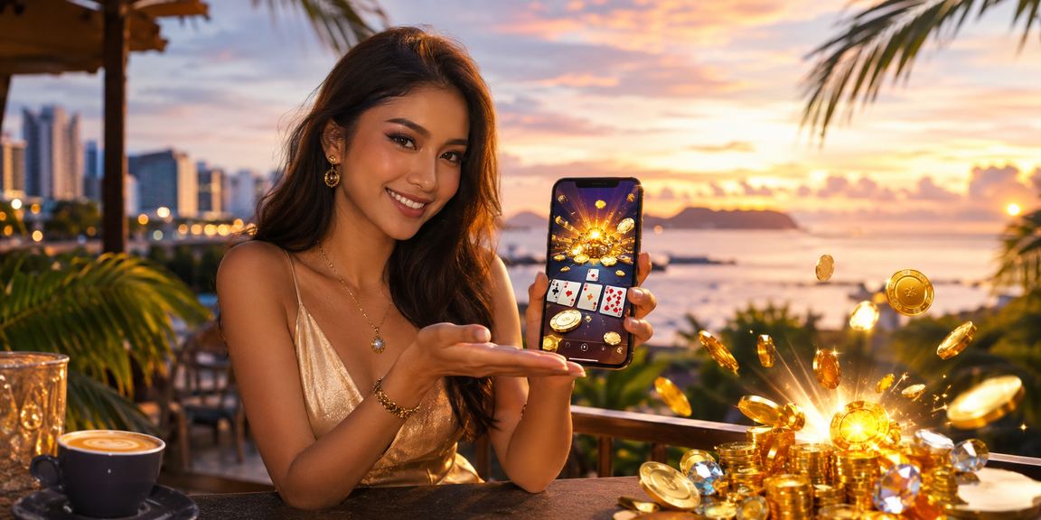 Pengguna Kota Kinabalu bermain permainan kad dan slot jackpot di mb8my